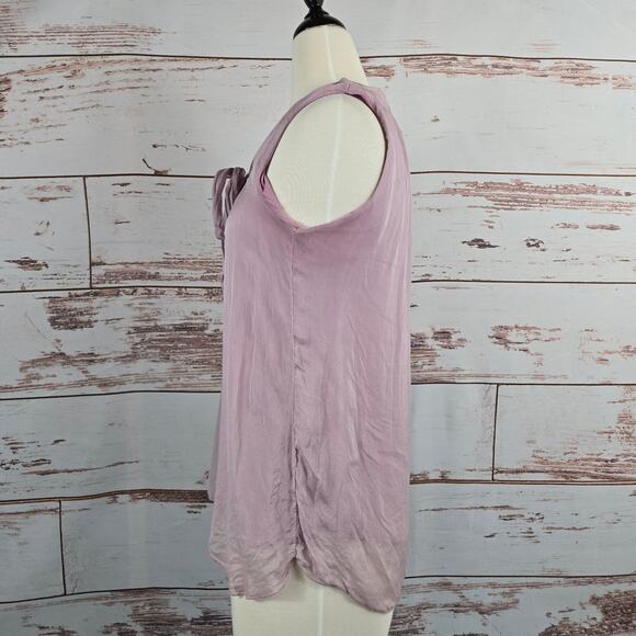 Carla Conti Silk Sleeveless Top Dusty Pink Size Small - Picture 2 of 6